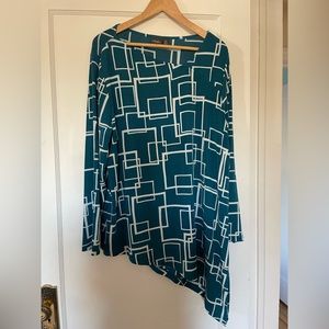 Modern Asymmetrical long tunic by Chico’s
